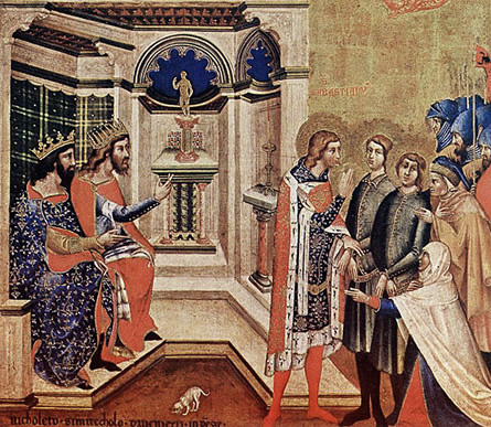 Dos cristianos ante los jueces, 1367, Niccolo Semitecolo