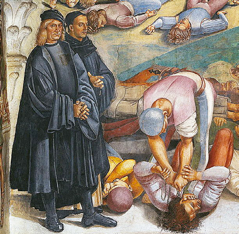 Predicación del Anticristo, Luca Signorelli