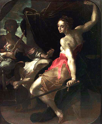 Alegoría de la Justicia y la Prudencia, 1599-1600, Bartholomeus Spranger