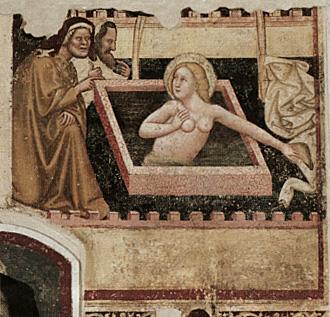 Suzanne au bain, vers 1348, Vitale da Bologna