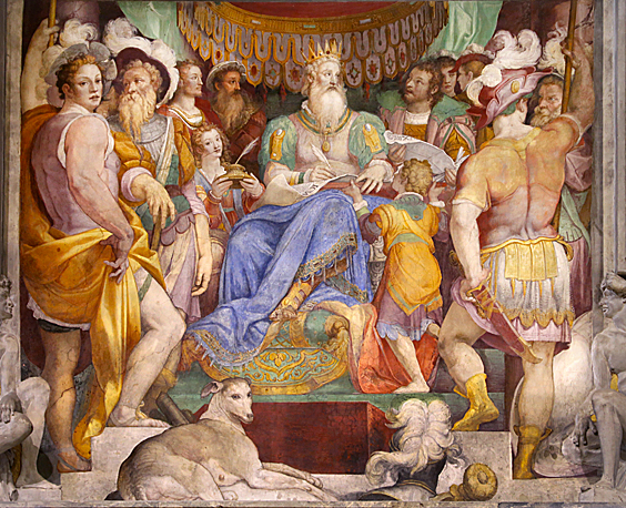 La donation de Charlemagne, 1564-65 , Taddeo Zuccari (Vatican, sala Regia)