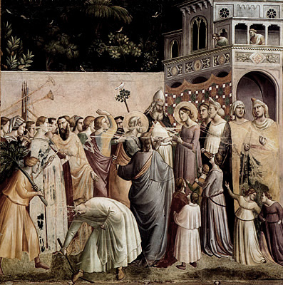 Matrimonio de la Virgen, Taddeo Gaddi, hacia 1328, Florencia, Santa Croce