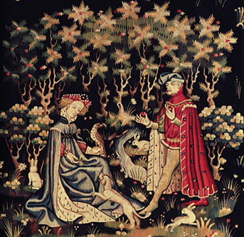 L'Offrande du cœur, tapisserie, Paris, musée du Louvre