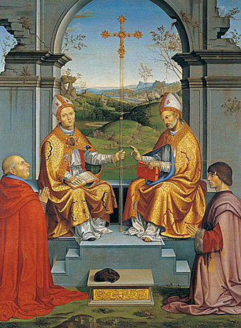 Saint Thomas Beckett et saint Martin, Timoteo Viti
