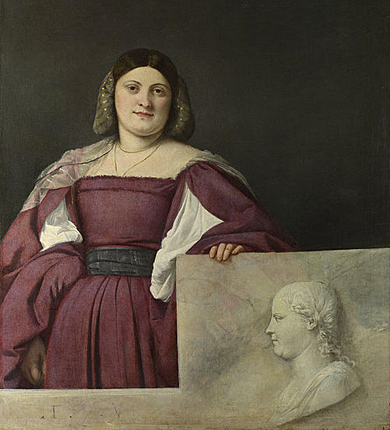 Portrait de dame, (La Schiavona), 1508/1510, Titien Portrait de dame, (La Schiavona), 1508/1510, Titien