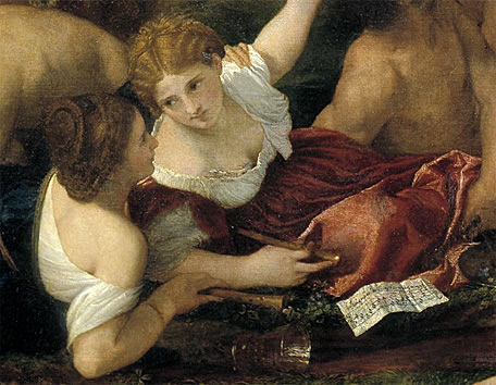 Les Adriens, détail, Titien