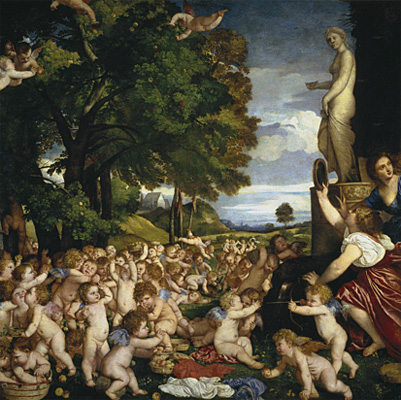 La ofrenda a Venus, 1518-1519, Tiziano