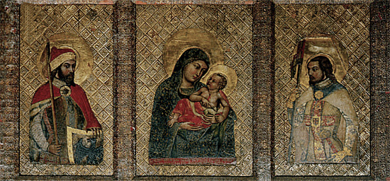 Triptyque de la Vierge à l'Enfant, Tommaso da Modena, Prague