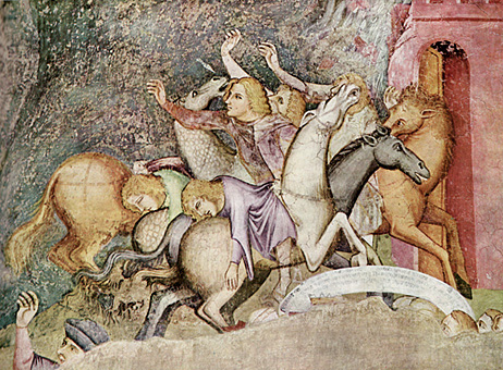 Triunfo de la muerte, siglo XIV, Escuela boloñesa
