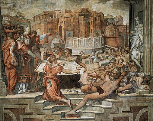 Sala de los Cien Días, 1546, Giorgio Vasari, Roma, Cancillería