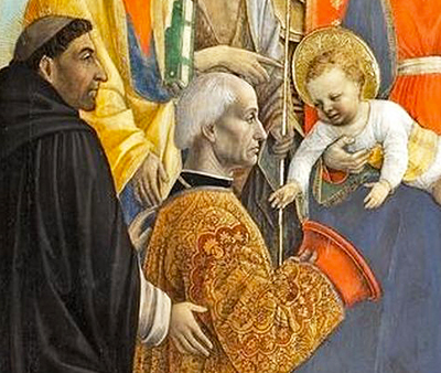 Virgen y el Niño, donantes, Vincenzo Foppa