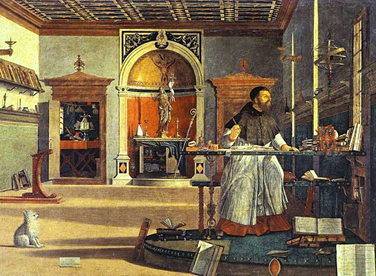 Vision de saint Augustin, 1502, Vittore Carpaccio Vision de saint Augustin, 1502, Vittore Carpaccio