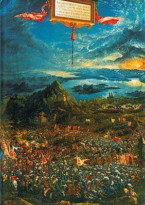 La batalla de Alejandro en Issos, 1529, Albrecht Altdorfer