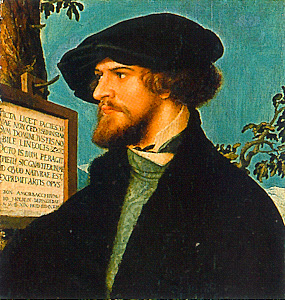Retrato de Bonifacio Amerbach, 1519, Hans Holbein
