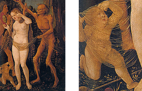 Tres edades de la mujer y la muerte, hacia 1510, Hans Baldung Grien