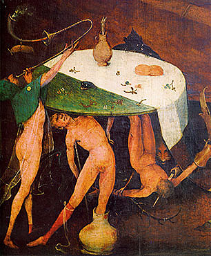 La Tentation de saint Antoine, Jérôme Bosch, détail