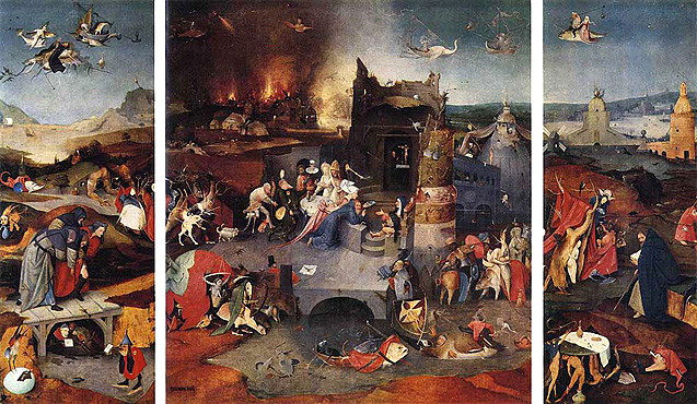 La Tentation de saint Antoine, Jérôme Bosch