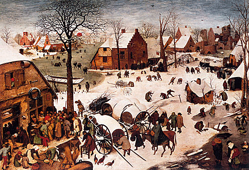 Le Dénombrement à Bethléem, 1566, Pieter Bruegel