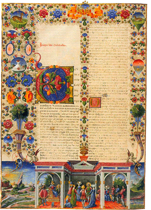 Bible de Borso, vers 1452, Taddeo Crivelli, Modène, Biblioteca Estense