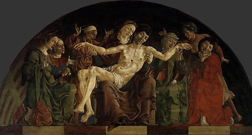 Pietà, polyptyque Roverella, Cosme Tura, Louvre Pietà, polyptyque Roverella, Cosme Tura, Louvre