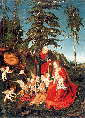 Repos pendant la fuite en Egypte, 1504, Lucas Cranach l'Ancien