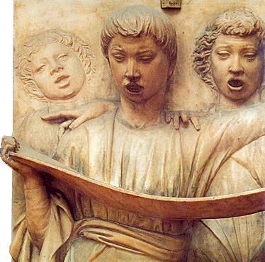 Cantoria, détail, 1431-1438, marbre, Luca della Robbia