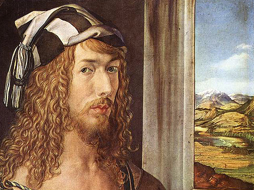 Autoportrait aux gants, 1498, Albrecht Dürer