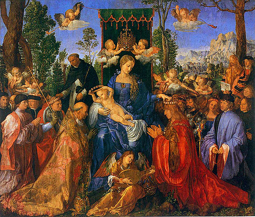 La fiesta del Rosario, 1506, Alberto Durero