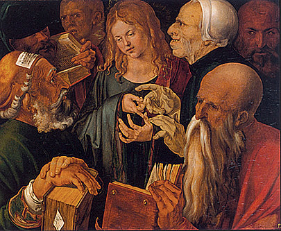 Jesús entre los doctores, 1506, Alberto Durero