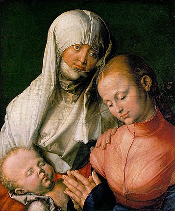 Sainte Anne, la Vierge et l'Enfant, 1519, Dürer