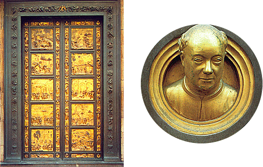 Ghiberti, Porte du Paradis et autoportrait