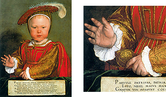 Portrait d'Edouard, Prince de Galles, vers 1538, Hans Holbein