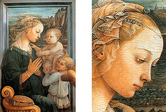 Vierge à l'Enfant et deux anges, Filippo Lippi