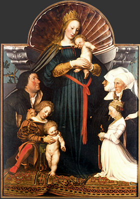 Madone de Darmstadt, Hans Holbein