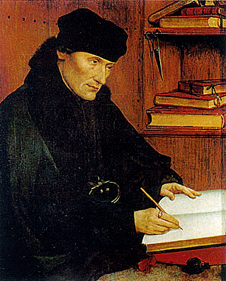 Retrato de Erasmo, 1517, Quentin Metsys