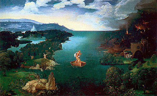 El paso de la laguna Estigia, Joachim Patinir