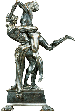 Hercule et Antée, années 1470, Antonio del Pollaiuolo