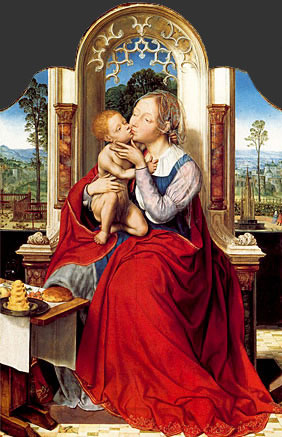 Virgen en el trono, 1520-1525, Quentin Metsys