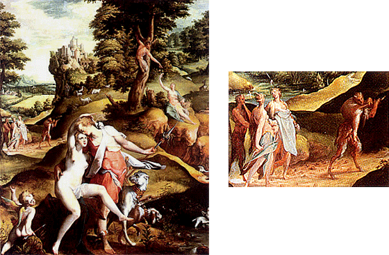 Vénus et Adonis, Bartholomeus Spranger