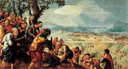 Entrada de Jesús en Jerusalén, hacia 1526, Jan van Scorel 