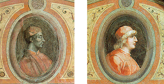 Giorgio Vasari, Retratos de Lazzaro Vasari y Luca Signorelli