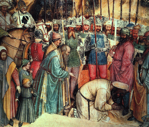 Altichiero, Decapitación de san Jorge, hacia 1380