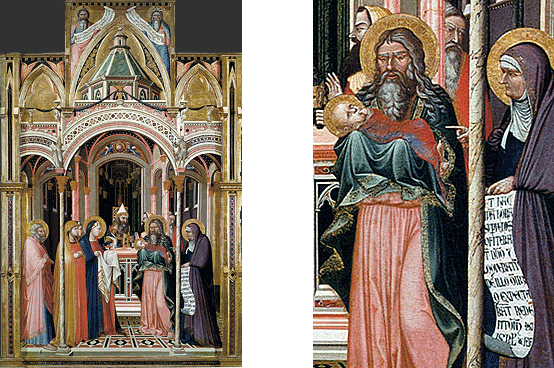 Présentation au Temple, 1342, Ambrogio Lorenzetti, Florence, Offices