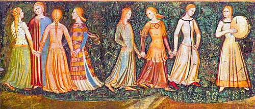 Frescos de Andrea da Firenze, 1365, Capilla de los Españoles, Santa Maria Novella