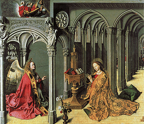 Triptyque de l'Annonciation, Barthélemy Eyck Triptyque de l'Annonciation, Barthélemy Eyck