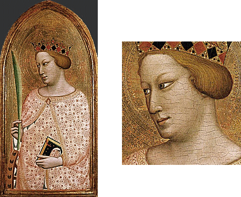 Sainte Catherine d'Alexandrie, Bernardo Daddi