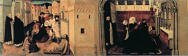 Predela del Retablo de san Vicente Ferrer, Niccolò Colantonio