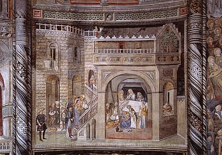 Presentación en el Templo, después de 1442, Leonardo da Besozzo, Nápoles, San Giovanni in Carbonara
