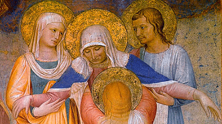 La Crucifixion, Saintes Femmes, 1441-1442, Fra Angelico