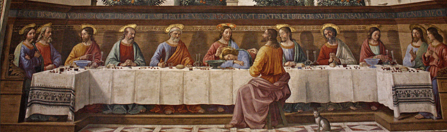 La última Cena, 1486, Domenico Ghirlandaio